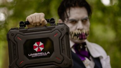 Resident Evil serisi Umbrella Corporation temalı görsel — oynama sırası rehberi
