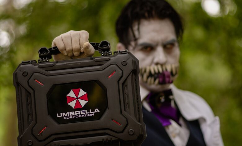 Resident Evil serisi Umbrella Corporation temalı görsel — oynama sırası rehberi
