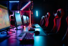 Palworld 1.0 heyecanını yansıtan neon ışıklı oyun odası